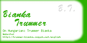 bianka trummer business card